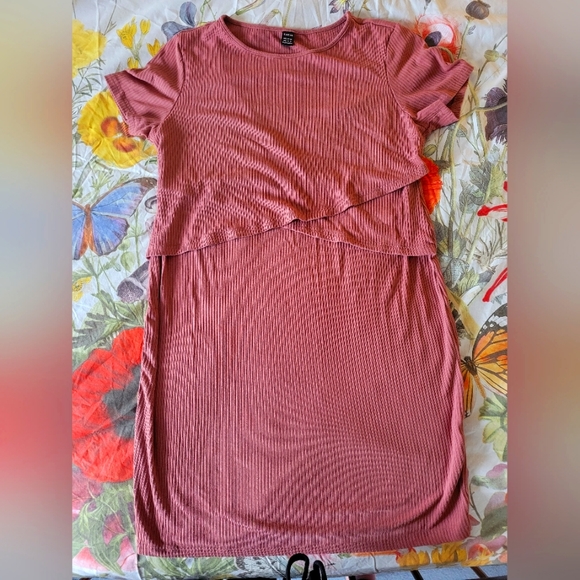 Maternity dress/nursing dress. Dusty rose.  Size XXL - Picture 2 of 2